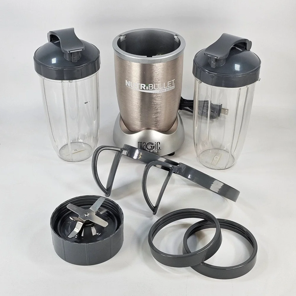 NutriBullet 900 Series Magic Bullet Blender Champagne Gold 9 Piece NB-WL007C-02
